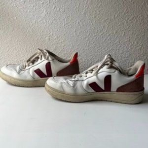 Veja V10 - Burgundy and Orange - US Womens 8